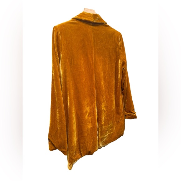 Endless Rose Yellow Golden Veronica Velvet‎ Blazer Medium - Picture 7 of 13